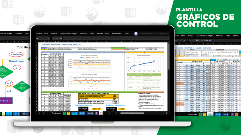 Gráficos de control | Plantilla excel